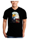 Patriotic Bald Eagle - American Flag Adult Dark V-Neck T-Shirt by TooLoud-Mens V-Neck T-Shirt-TooLoud-Black-Small-Davson Sales