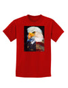 Patriotic Bald Eagle - American Flag Childrens Dark T-Shirt by TooLoud-Childrens T-Shirt-TooLoud-Red-X-Small-Davson Sales