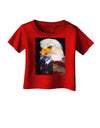 Patriotic Bald Eagle - American Flag Infant T-Shirt Dark by TooLoud-Infant T-Shirt-TooLoud-Red-06-Months-Davson Sales