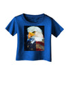 Patriotic Bald Eagle - American Flag Infant T-Shirt Dark by TooLoud-Infant T-Shirt-TooLoud-Royal-Blue-06-Months-Davson Sales