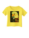 Patriotic Bald Eagle - American Flag Infant T-Shirt by TooLoud-Infant T-Shirt-TooLoud-Yellow-06-Months-Davson Sales