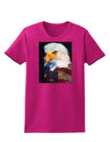 Patriotic Bald Eagle - American Flag Womens Dark T-Shirt by TooLoud-Womens T-Shirt-TooLoud-Hot-Pink-Small-Davson Sales