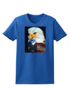 Patriotic Bald Eagle - American Flag Womens Dark T-Shirt by TooLoud-Womens T-Shirt-TooLoud-Royal-Blue-X-Small-Davson Sales