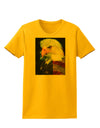 Patriotic Bald Eagle - American Flag Womens T-Shirt by TooLoud-Womens T-Shirt-TooLoud-Gold-X-Small-Davson Sales