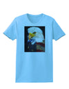 Patriotic Bald Eagle - American Flag Womens T-Shirt by TooLoud-Womens T-Shirt-TooLoud-Aquatic-Blue-X-Small-Davson Sales