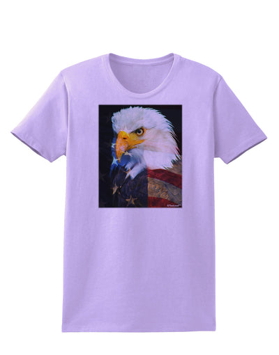 Patriotic Bald Eagle - American Flag Womens T-Shirt by TooLoud-Womens T-Shirt-TooLoud-Lavender-X-Small-Davson Sales