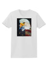 Patriotic Bald Eagle - American Flag Womens T-Shirt by TooLoud-Womens T-Shirt-TooLoud-White-X-Small-Davson Sales