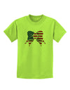 Patriotic Bow Childrens T-Shirt-Childrens T-Shirt-TooLoud-Lime-Green-X-Small-Davson Sales