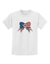 Patriotic Bow Childrens T-Shirt-Childrens T-Shirt-TooLoud-White-X-Small-Davson Sales