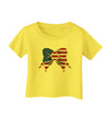 Patriotic Bow Infant T-Shirt-Infant T-Shirt-TooLoud-Yellow-06-Months-Davson Sales