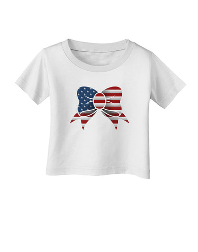 Patriotic Bow Infant T-Shirt-Infant T-Shirt-TooLoud-White-06-Months-Davson Sales