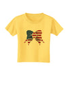 Patriotic Bow Toddler T-Shirt-Toddler T-Shirt-TooLoud-Yellow-2T-Davson Sales