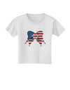 Patriotic Bow Toddler T-Shirt-Toddler T-Shirt-TooLoud-White-2T-Davson Sales