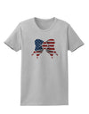 Patriotic Bow Womens T-Shirt-Womens T-Shirt-TooLoud-AshGray-X-Small-Davson Sales