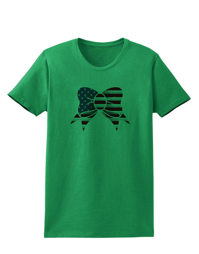 Patriotic Bow Womens T-Shirt-Womens T-Shirt-TooLoud-Kelly-Green-X-Small-Davson Sales