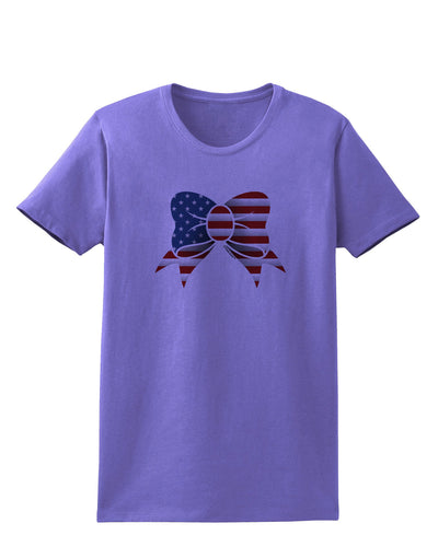 Patriotic Bow Womens T-Shirt-Womens T-Shirt-TooLoud-Violet-X-Small-Davson Sales