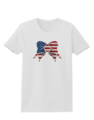 Patriotic Bow Womens T-Shirt-Womens T-Shirt-TooLoud-White-X-Small-Davson Sales