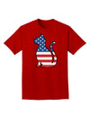 Patriotic Cat Design Adult Dark T-Shirt by TooLoud-Mens T-Shirt-TooLoud-Red-Small-Davson Sales