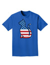 Patriotic Cat Design Adult Dark T-Shirt by TooLoud-Mens T-Shirt-TooLoud-Royal-Blue-Small-Davson Sales