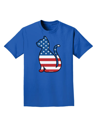 Patriotic Cat Design Adult Dark T-Shirt by TooLoud-Mens T-Shirt-TooLoud-Royal-Blue-Small-Davson Sales