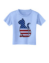 Patriotic Cat Design Toddler T-Shirt by TooLoud-Toddler T-Shirt-TooLoud-Aquatic-Blue-2T-Davson Sales