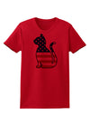 Patriotic Cat Design Womens T-Shirt by TooLoud-Womens T-Shirt-TooLoud-Red-X-Small-Davson Sales