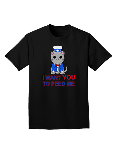 Patriotic Cat I Want You Adult Dark T-Shirt by TooLoud-Mens T-Shirt-TooLoud-Black-Small-Davson Sales