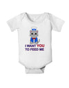 Patriotic Cat I Want You Baby Romper Bodysuit by TooLoud-Baby Romper-TooLoud-White-06-Months-Davson Sales