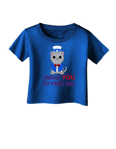 Patriotic Cat I Want You Infant T-Shirt Dark by TooLoud-Infant T-Shirt-TooLoud-Royal-Blue-06-Months-Davson Sales