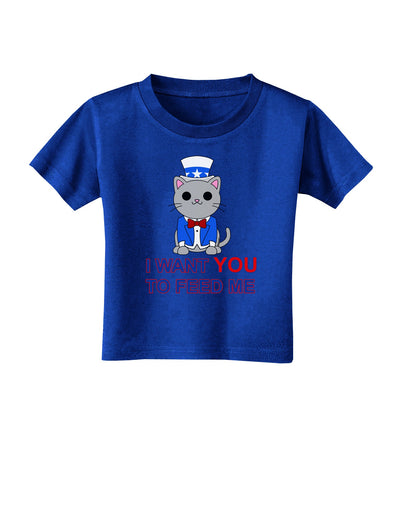 Patriotic Cat I Want You Toddler T-Shirt Dark by TooLoud-Toddler T-Shirt-TooLoud-Royal-Blue-2T-Davson Sales