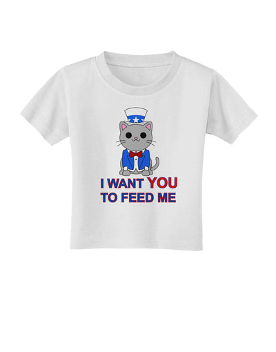 Patriotic Cat I Want You Toddler T-Shirt by TooLoud-Toddler T-Shirt-TooLoud-White-2T-Davson Sales