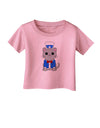 Patriotic Cat Infant T-Shirt by TooLoud-Infant T-Shirt-TooLoud-Candy-Pink-06-Months-Davson Sales