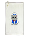 Patriotic Cat Micro Terry Gromet Golf Towel 16 x 25 inch by TooLoud-Golf Towel-TooLoud-White-Davson Sales