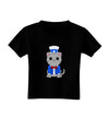 Patriotic Cat Toddler T-Shirt Dark by TooLoud-Toddler T-Shirt-TooLoud-Black-2T-Davson Sales