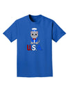 Patriotic Cat - USA Adult Dark T-Shirt by TooLoud-Mens T-Shirt-TooLoud-Royal-Blue-Small-Davson Sales