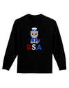 Patriotic Cat - USA Adult Long Sleeve Dark T-Shirt by TooLoud-TooLoud-Black-Small-Davson Sales