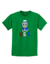 Patriotic Cat - USA Childrens Dark T-Shirt by TooLoud-Childrens T-Shirt-TooLoud-Kelly-Green-X-Small-Davson Sales