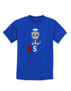 Patriotic Cat - USA Childrens Dark T-Shirt by TooLoud-Childrens T-Shirt-TooLoud-Royal-Blue-X-Small-Davson Sales