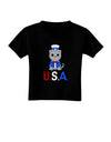 Patriotic Cat - USA Toddler T-Shirt Dark by TooLoud-Toddler T-Shirt-TooLoud-Black-2T-Davson Sales