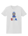 Patriotic Cat - USA Womens T-Shirt by TooLoud-Womens T-Shirt-TooLoud-White-X-Small-Davson Sales