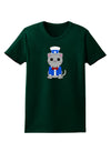 Patriotic Cat Womens Dark T-Shirt by TooLoud-Womens T-Shirt-TooLoud-Forest-Green-Small-Davson Sales