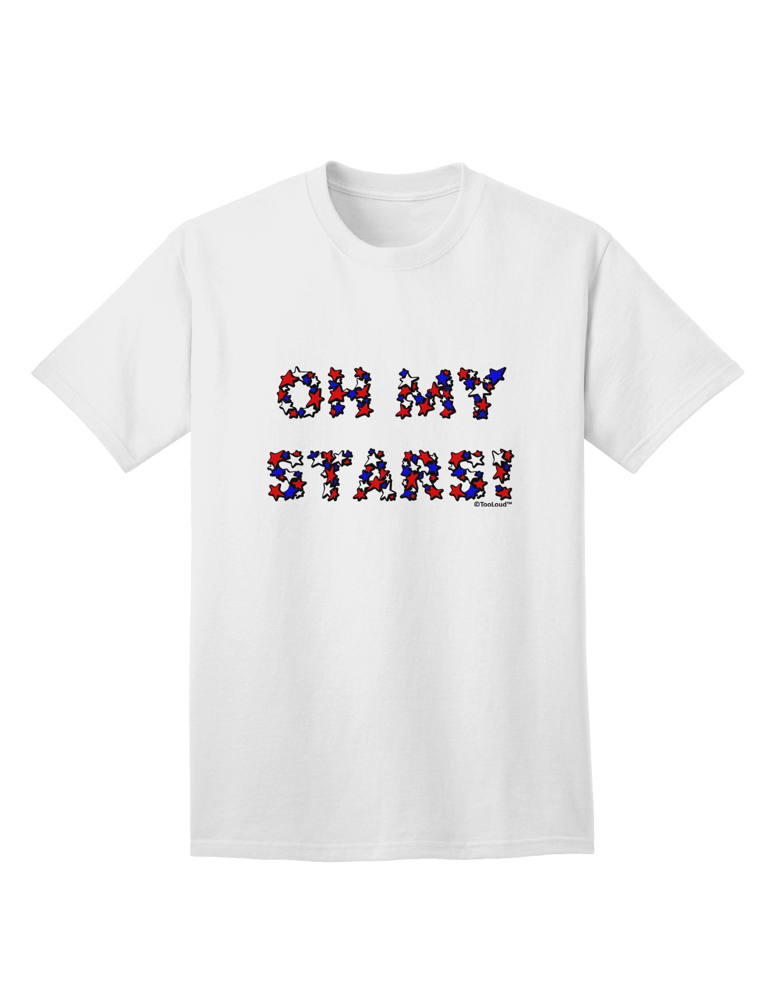 Patriotic Design Adult T-Shirt by TooLoud - A Stellar Addition to Your Ecommerce Collection-Mens T-shirts-TooLoud-White-Small-Davson Sales