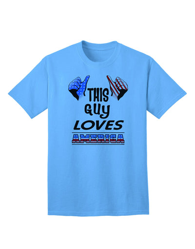 Patriotic Enthusiast's Adult T-Shirt - Celebrating America-Mens T-shirts-TooLoud-Aquatic-Blue-Small-Davson Sales