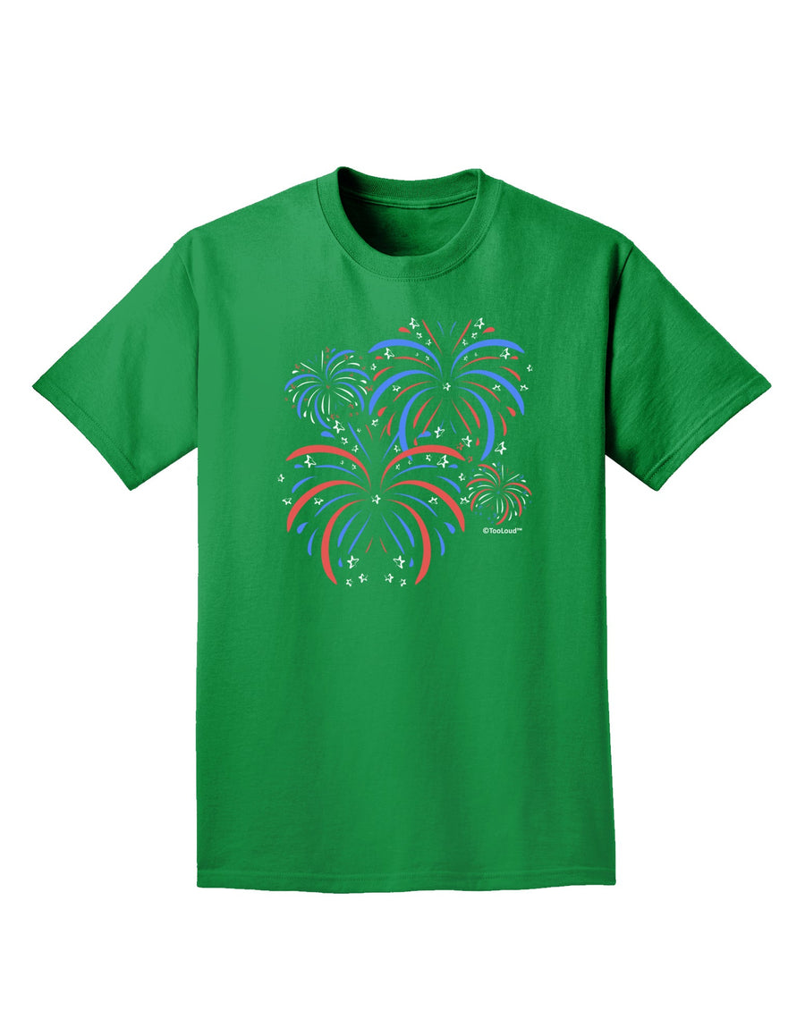 Patriotic Fireworks with Bursting Stars Adult Dark T-Shirt by TooLoud-Mens T-Shirt-TooLoud-Purple-Small-Davson Sales