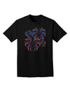 Patriotic Fireworks with Bursting Stars Adult Dark T-Shirt by TooLoud-Mens T-Shirt-TooLoud-Black-Small-Davson Sales