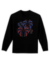 Patriotic Fireworks with Bursting Stars Adult Long Sleeve Dark T-Shirt by TooLoud-TooLoud-Black-Small-Davson Sales