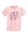 Patriotic Fireworks with Bursting Stars Childrens T-Shirt by TooLoud-Childrens T-Shirt-TooLoud-PalePink-X-Small-Davson Sales