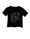 Patriotic Fireworks with Bursting Stars Infant T-Shirt Dark by TooLoud-Infant T-Shirt-TooLoud-Black-06-Months-Davson Sales