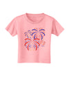 Patriotic Fireworks with Bursting Stars Toddler T-Shirt by TooLoud-Toddler T-Shirt-TooLoud-Candy-Pink-2T-Davson Sales