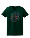 Patriotic Fireworks with Bursting Stars Womens Dark T-Shirt by TooLoud-Womens T-Shirt-TooLoud-Forest-Green-Small-Davson Sales